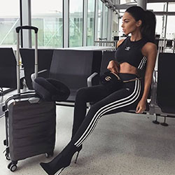 Fashionnova clothing ideas with sportswear: Hot Girls,  Airport Outfit Ideas  