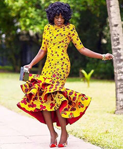 Colour combination african women outfits african wax prints, street fashion: fashion model,  Maxi dress,  Formal wear,  Street Style,  Roora Dresses,  Orange And Yellow Outfit,  African Wax Prints  