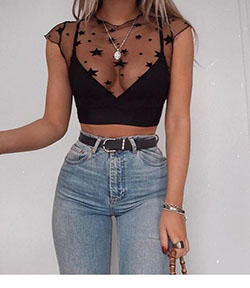 Beige colour outfit ideas 2020 with fashion accessory, crop top, shirt: Crop top,  Fashion accessory,  Beige Outfit,  Mesh Outfits,  Bralette Crop Top  