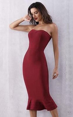 Vestidos bandage midi strapless bandage strapless dress, minx sexy traje: party outfits,  Cocktail Dresses,  Bandage dress,  Sleeveless shirt,  Strapless dress,  fashion model,  day dress,  Red Outfit,  Minx Sexy Traje,  Bandage Strapless Dress  