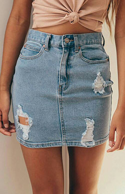 Colour ideas faldas de jean, casual wear, denim skirt, jean short: Denim skirt  