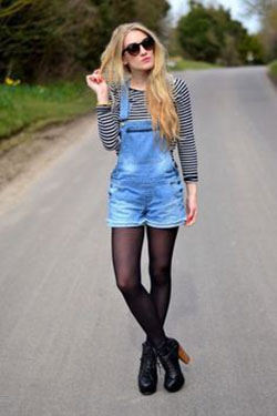 Clothing ideas dungaree shorts outfits, street fashion, new look: New Look,  Street Style,  Turquoise And Blue Outfit,  Jumper Dress  