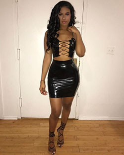 Colour outfit ideas 2020 ig outfits club, latex clothing, leisure short, fashion nova, pencil skirt, the dress: Pencil skirt,  Fashion Nova,  Black Outfit,  Latex clothing,  17th Birthday Dresses  