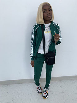 Green and white dresses ideas with fashion accessory, sportswear, sweatpant: Fashion accessory,  Street Style,  Green And White Outfit,  Girls Tomboy Outfits  