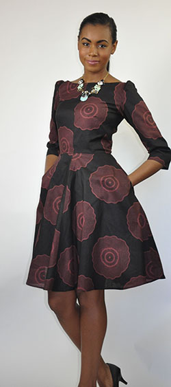 Maroon and brown colour outfit ideas 2020 with cocktail dress, wrap dress, gown, maxi dress, day dress: Cocktail Dresses,  fashion model,  Maxi dress,  day dress,  Roora Dresses,  Maroon And Brown Outfit,  African Wax Prints  