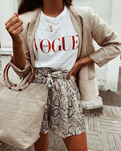 Colour outfit ideas 2020 aesthetically pleasing outfits, fashion accessory, bermuda shorts, street fashion, casual wear, t shirt: T-Shirt Outfit,  Fashion accessory,  Street Style,  Beige And White Outfit  