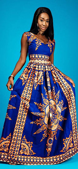 Outfit instagram african dresses styles 2017 african wax prints, wedding dress: Wedding dress,  fashion model,  Maxi dress,  Cobalt blue,  Electric blue,  Folk costume,  day dress,  Roora Dresses,  Electric Blue And Cobalt Blue Outfit,  African Wax Prints  