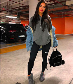Colour combination with leggings, tights, denim: Street Style,  Girls Tomboy Outfits  