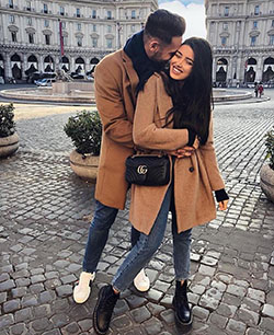 Colour outfit ideas 2020 couple style instagram, couple costume, street fashion: Couple costume,  Street Style,  Matching Couple Outfits  