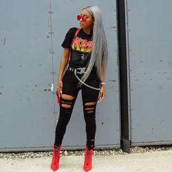 Colour outfit, you must try with sportswear, leggings, tights: Street Style,  Outfit With Boots  