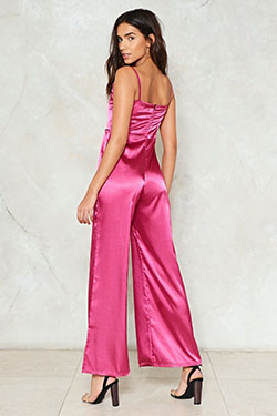 Magenta and pink colour ideas with cocktail dress, romper suit, formal wear, trousers: Cocktail Dresses,  Romper suit,  fashion model,  Magenta And Pink Outfit,  Silk Pant Outfits  