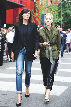 Emmanuelle alt skinny jeans, emmanuelle alt, street fashion, vogue paris: Vogue Paris,  Street Style,  Cargo Jackets  