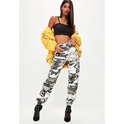 Instagram baddie camo pants, military camouflage, cargo pants: Camo Pants,  Military camouflage,  yellow outfit  
