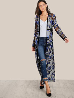 Outfit Pinterest with embroidery, blazer, jacket: fashion model,  Jeans & Kurti Combination  