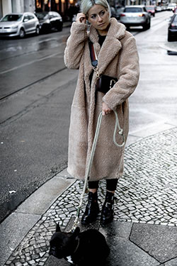 Outfit instagram instagram teddy coat, shearling coat, street fashion, fur clothing, teddy bear: Fur clothing,  Shearling coat,  winter outfits,  Teddy bear,  Street Style  