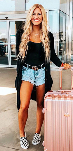 Colour ideas with fashion accessory, dress shirt, shorts: shirts,  fashion blogger,  Long hair,  Fashion accessory,  Street Style,  Airport Outfit Ideas  