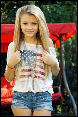 Style outfit thick teen girls odeclas stars teen, childrens clothing: Long hair,  Child model,  Jean Short,  4th July Outfit  