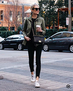 Classy outfit with trousers, jacket, jeans: fashion blogger,  Street Style,  Cargo Jackets  