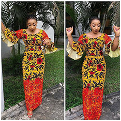 Cutest Printed Clothes Inspiration For Afro Women: Ankara Outfits,  African Attire,  African Outfits,  Asoebi Styles,  Colorful Dresses,  African Dresses,  Printed Dress  
