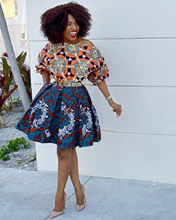 Fabulous Afro-American Get-Up Inspiration For African Girls: African Clothing,  Ankara Outfits,  Ankara Dresses,  African Outfits,  Printed Ankara,  Printed Dress  