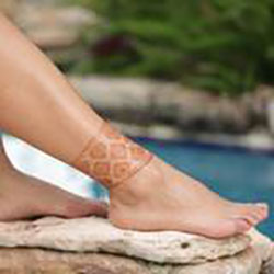 Bracelet Henna Design for Wrist or Ankle: 