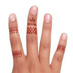 Three Ring Henna Stencils for Hands or Feet | Shop Mihenna!: 