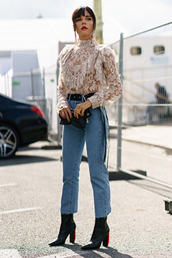 How to Wear Cropped Jeans, Even When It's Freezing Out | Summer Outfit Ideas 2020: Jeans,  Outfit Ideas,  summer outfits,  Cropped Jeans  