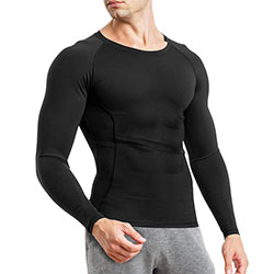 Junlan Men Slimming Compression Long Sleeve: 