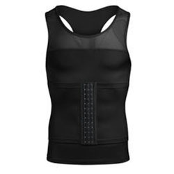 Junlan Moobs Binder Tight Vest with Adjustment Waist Trimmer: 