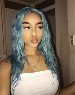 Blue Wavy wet hair (:???: 
