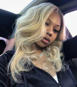 Blonde wavy hair.✨: 