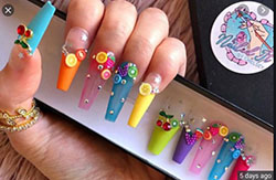 Nails with fruit ideas .????????: 