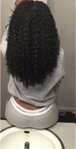 Long curls .: 