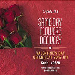 Send Valentine flowers online: 