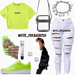 Neon outfits: 