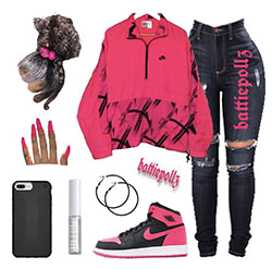 Pink outfit: 