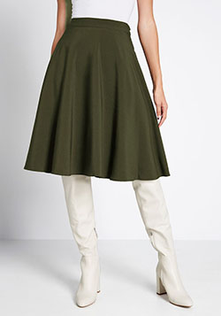 Just This Sway A-Line Skirt: 