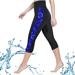ELEADY High Waist Women Neoprene Wetsuit Pants Water Sport Pants: 
