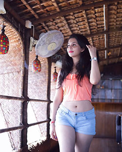 Shorts Outfit Ideas For Indian Girl: Denim Shorts  
