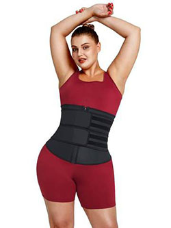 plus size latex waist trainer: 