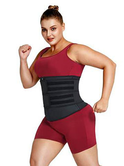 plus size latex waist trainer for women: 