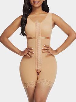 Full Bodysuit Slimming Shaper Front Zipper: Bodysuit  