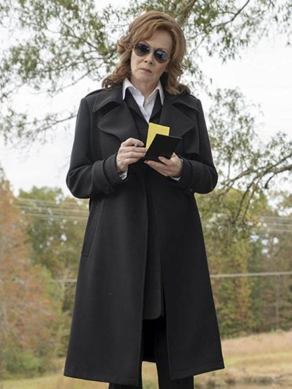 Jean Smart Watchmen Black Trench Coat: 