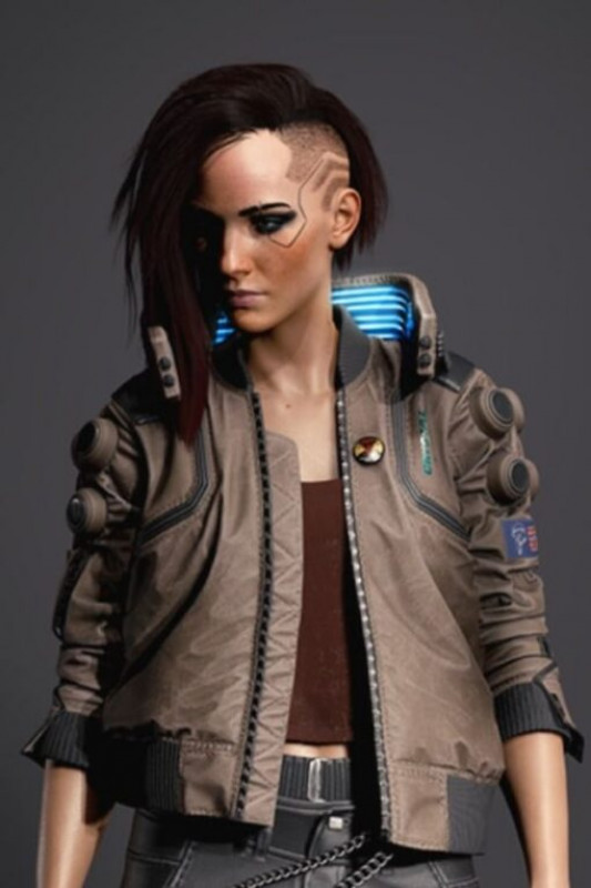Cyberpunk 2077 Bomber Leather Jacket: 