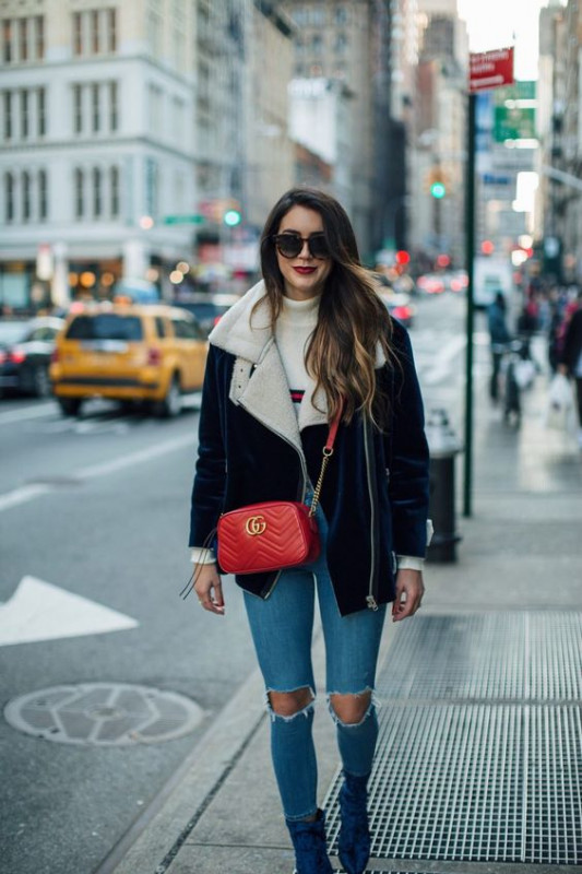A Must Have Velvet Coat For Winters: Casual Winter Outfit,  Cute outfits,  Teenage fashion,  Cute Girls Outfit,  Jacket Outfits  