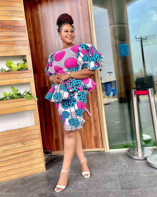 Latest Ankara Short Gown Styles for Ladies 2023  Real Mina