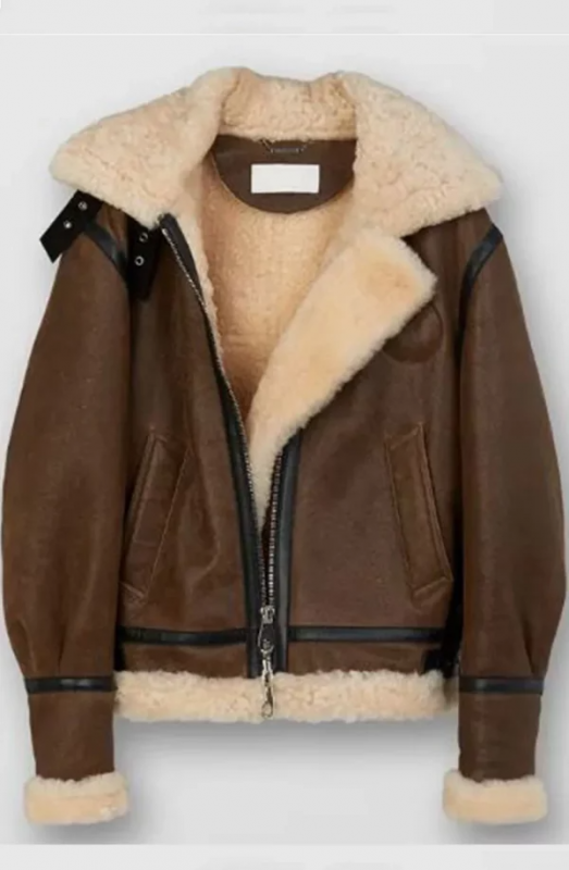 I Hate Suzie Pickles S01 EP07 Brown Shearling Fur Jacket: 