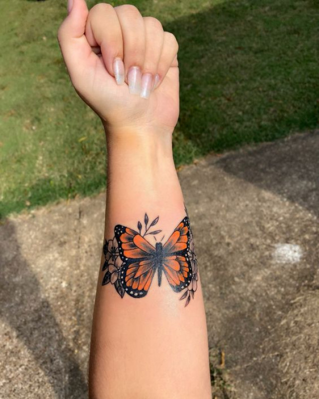 Tattoo Ideas For Forearms - Butterfly Design: Butterfly Tattoo,  Tattoo Ideas  