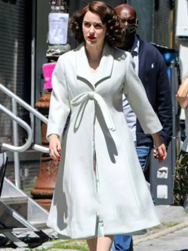 The Marvelous Mrs. Maisel S04 White Long Coat: 