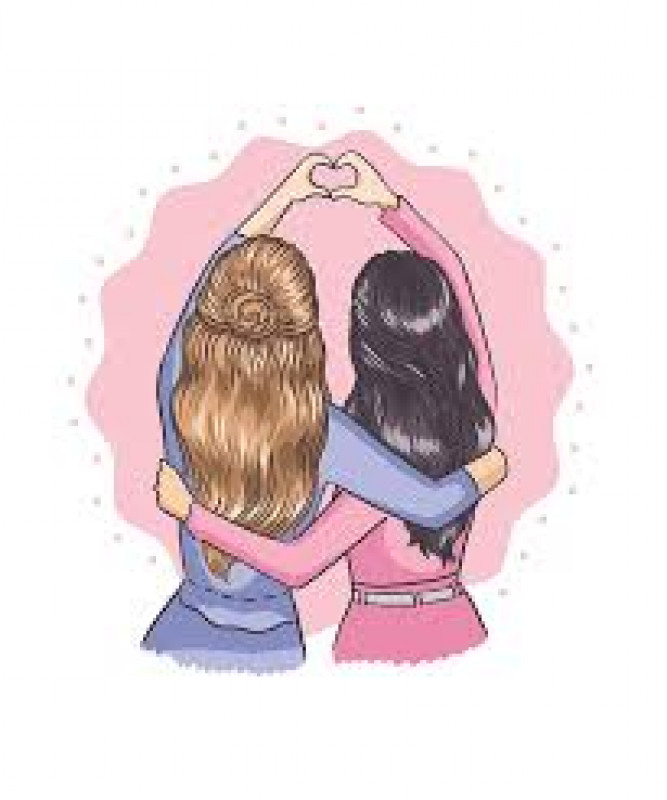 cute best friend drawings for girls